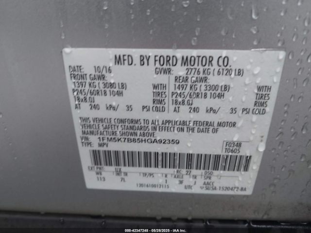 1FM5K7B85HGA92359-9