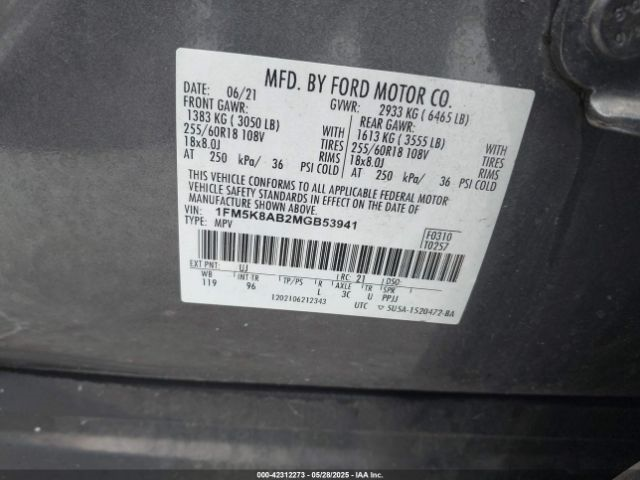 1FM5K8AB2MGB53941-9