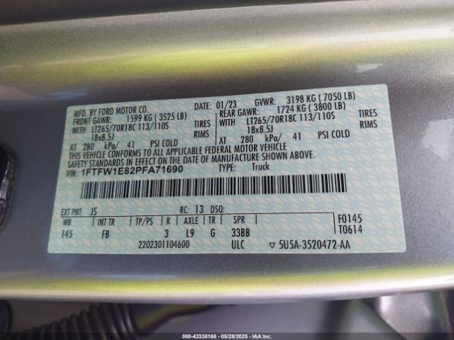 1FTFW1E82PFA71690-9