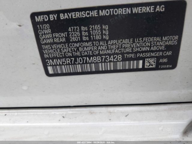 3MW5R7J07M8B73428 8