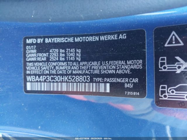 WBA4P3C30HK528803 8