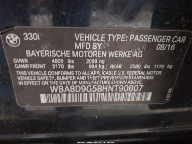 WBA8D9G58HNT90807 9