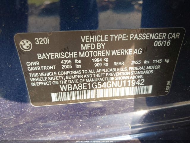 WBA8E1G54GNU11942 8