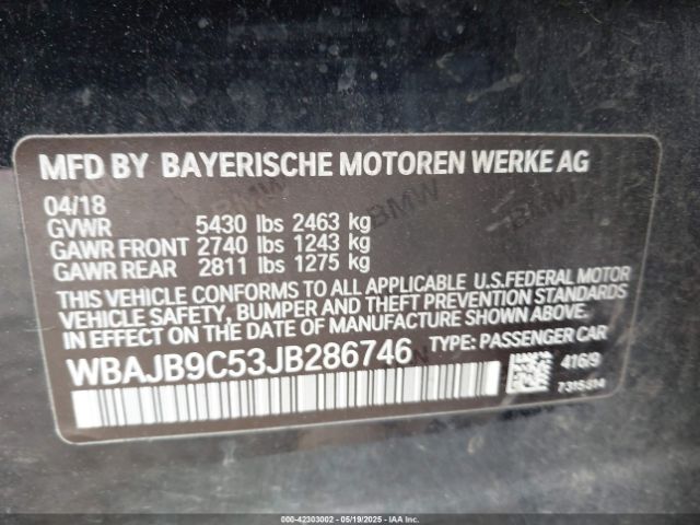 WBAJB9C53JB286746 8