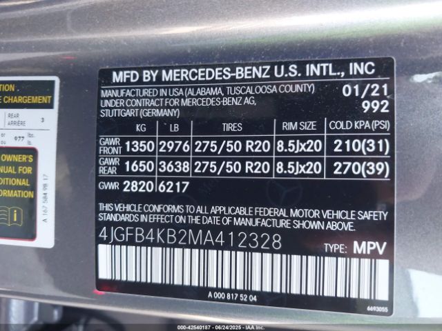 4JGFB4KB2MA412328-9