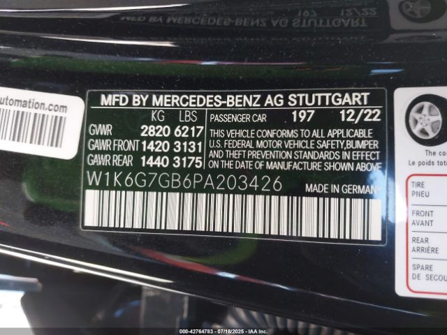 W1K6G7GB6PA203426+9