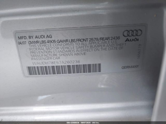 WAUDH78E57A260236-2
