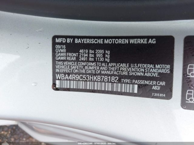 WBA4R9C53HK878182 8