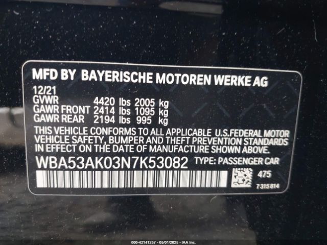 WBA53AK03N7K53082 8
