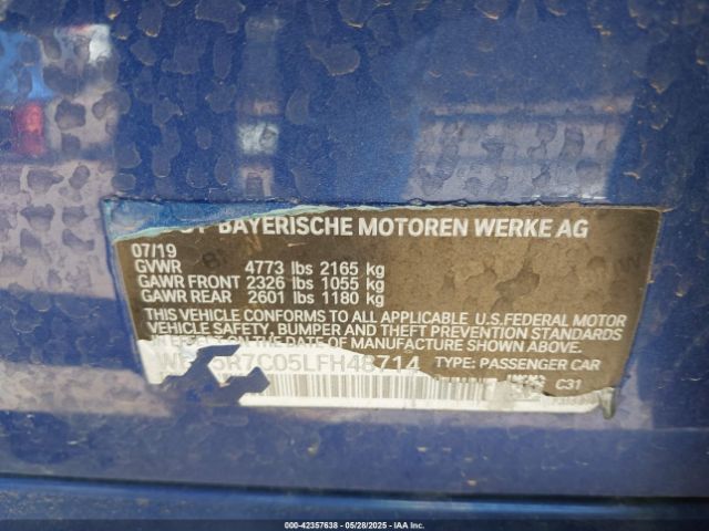 WBA5R7C05LFH48714 8