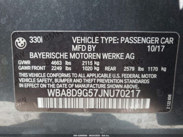 WBA8D9G57JNU70217 9