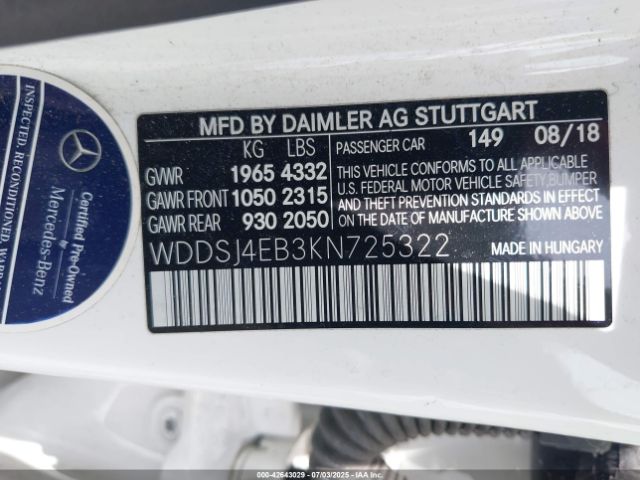 WDDSJ4EB3KN725322-9
