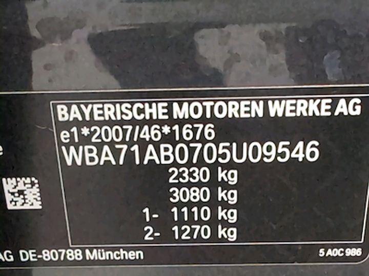 WBA71AB0705U09546 8